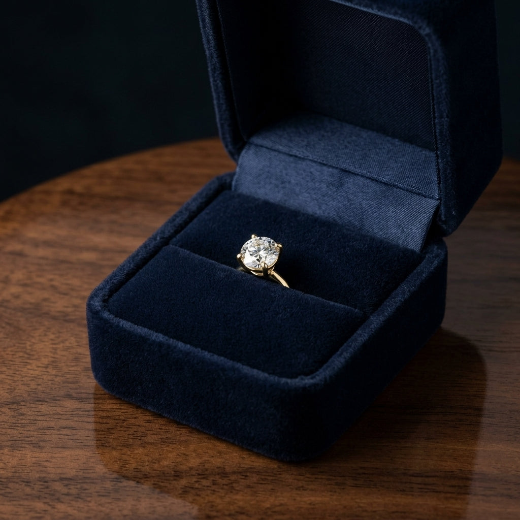 18k Yellow Gold 4-prong Round Brilliant Diamond Stud Earrings (1 Ct. T.w., Si1-si2 Clarity, J-k Color) — gift presentation