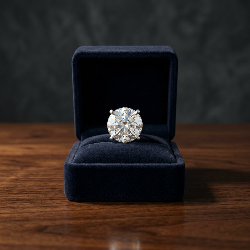18k Yellow Gold 4-prong Round Brilliant Diamond Stud Earrings (1.48 Ct. T.w., Vs1-vs2 Clarity, H-i Color) — gift presentation