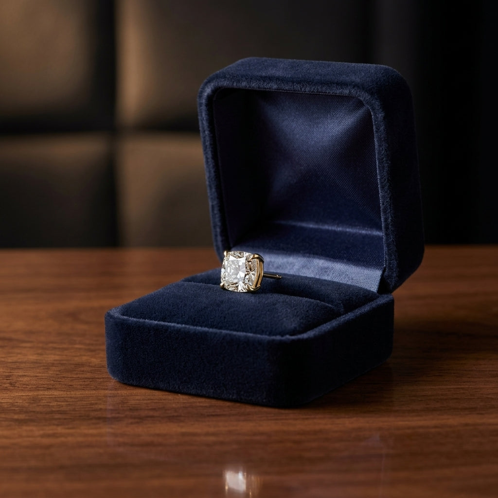 18k Yellow Gold 8-prong Round Brilliant Diamond Stud Earrings (0.75 Ct. T.w., Vs1-vs2 Clarity, F-g Color) — gift presentation
