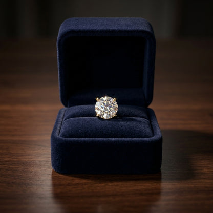 18k Yellow Gold 8-prong Round Brilliant Diamond Stud Earrings (0.75 Ct. T.w., Si1-si2 Clarity, H-i Color) — gift presentation
