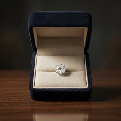 14k Rose Gold 4-prong Round Brilliant Diamond Stud Earrings (0.75 Ct. T.w., Si1-si2 Clarity, H-i Color) — gift presentation