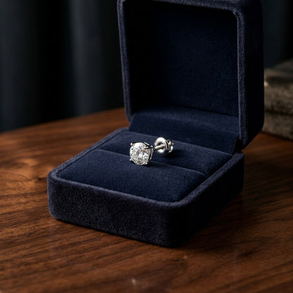 14k Rose Gold 4-prong Round Brilliant Diamond Stud Earrings (0.75 Ct. T.w., Vs1-vs2 Clarity, H-i Color) — gift presentation
