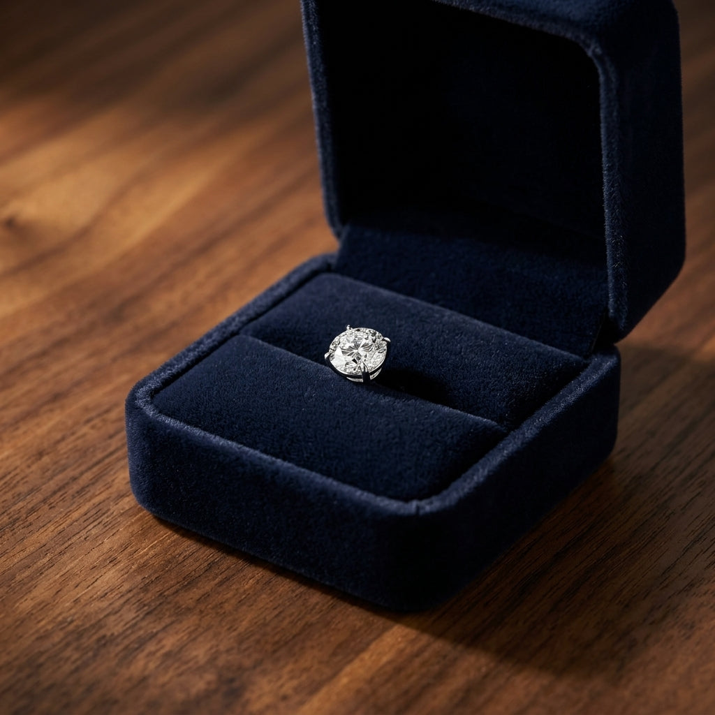 14k Rose Gold 4-prong Round Brilliant Diamond Stud Earrings (0.75 Ct. T.w., Si1-si2 Clarity, J-k Color) — gift presentation
