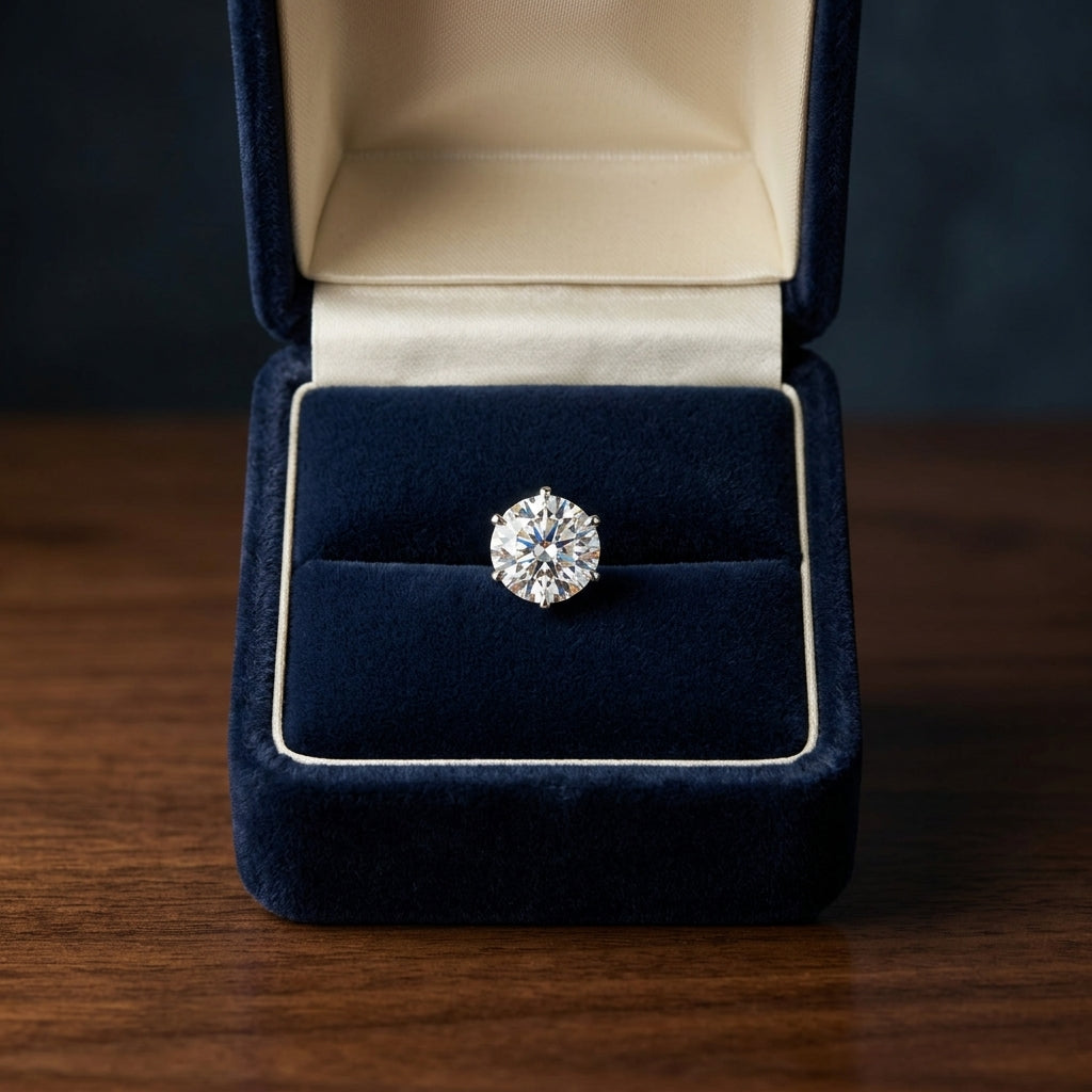 14k Rose Gold 4-prong Round Brilliant Diamond Stud Earrings (1 Ct. T.w., Si1-si2 Clarity, H-i Color) — gift presentation