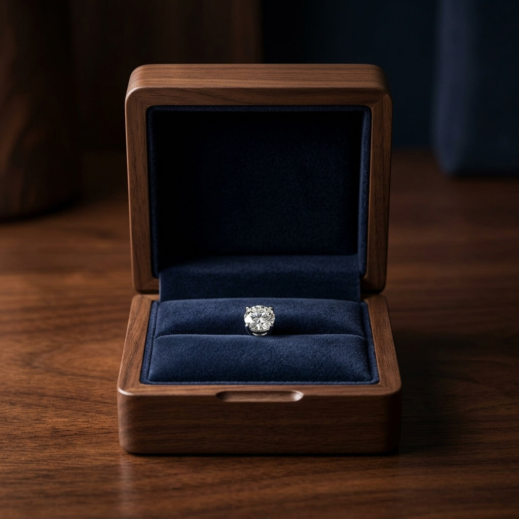 14k Rose Gold 4-prong Round Brilliant Diamond Stud Earrings (1.48 Ct. T.w., Vs1-vs2 Clarity, H-i Color) — gift presentation