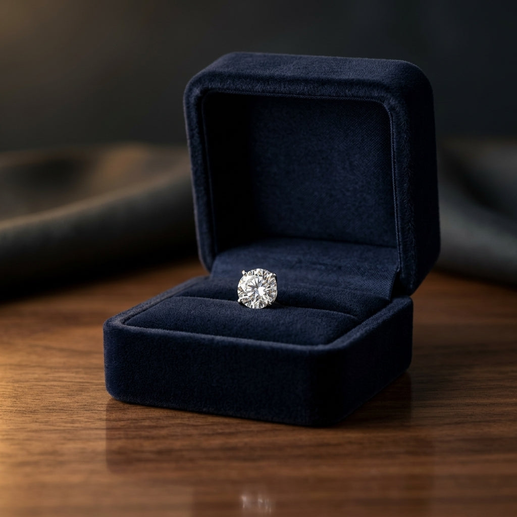 14k Rose Gold 4-prong Round Brilliant Diamond Stud Earrings (2.09 Ct. T.w., Vs1-vs2 Clarity, H-i Color) — gift presentation
