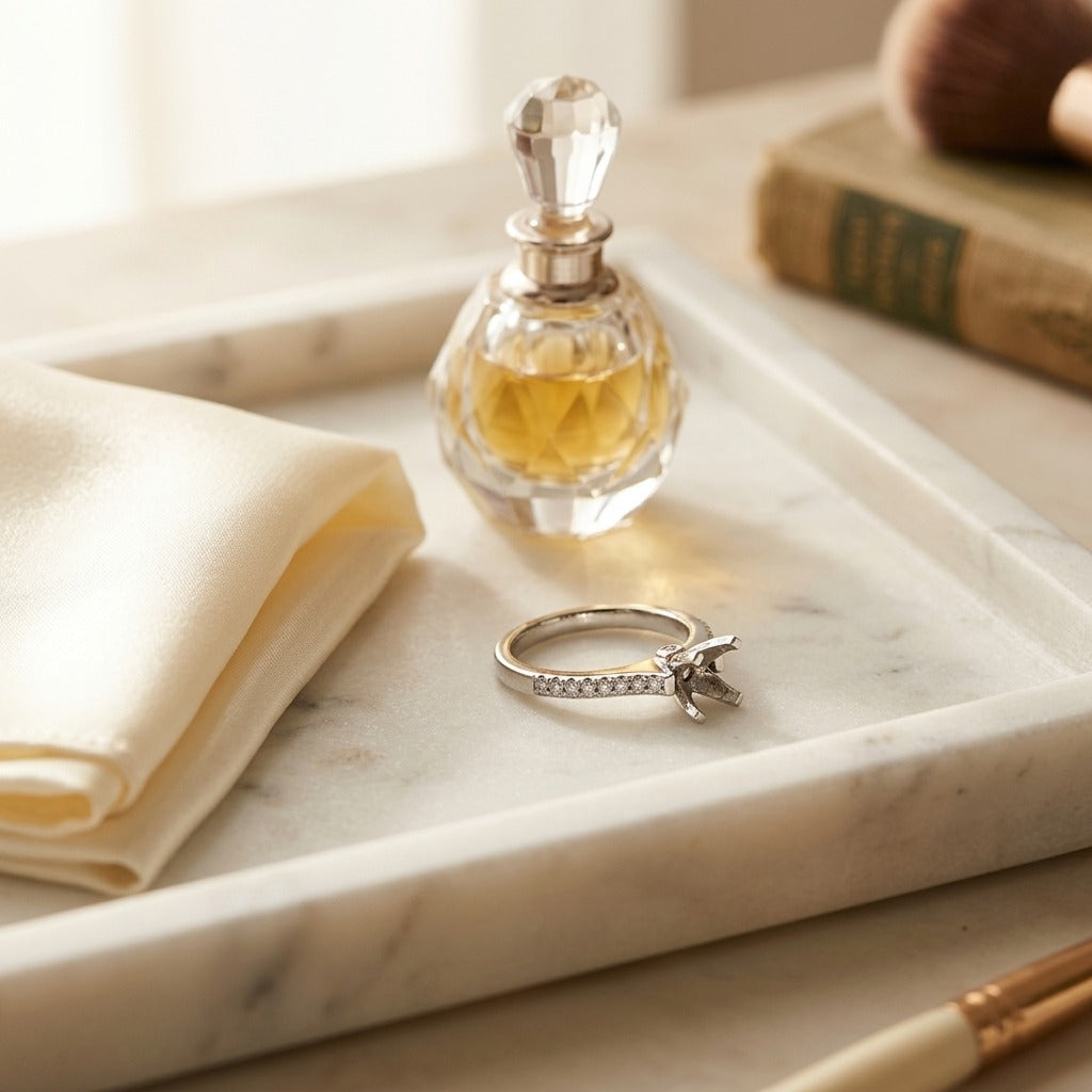 Diamond Engagement Ring in 14k White Gold (3/4 Ct.tw.) — marble silk