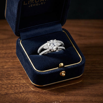 Diamond Semi Mount Engagement Ring In 14k White Gold (1/2 Ct. Tw.) — gift presentation