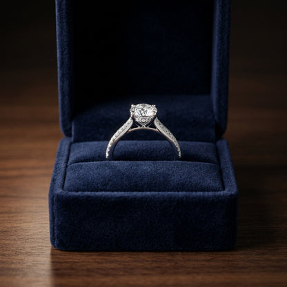 Diamond Engagement Ring In 14k White Gold (1.01ct J/vs2 Gia Rb Ctr) — gift presentation