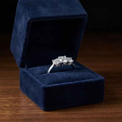 3 Stone Brilliant Cut Diamond Band (1 Ct. Tw.) — gift presentation