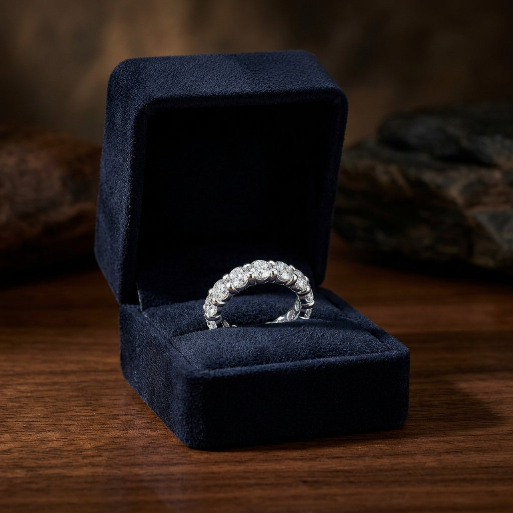 Diamond Eternity Ring In 14k White Gold — gift presentation