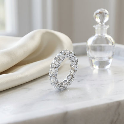 Diamond 2-3/4ctw Eternity Ring In 14k White Gold — atelier still life