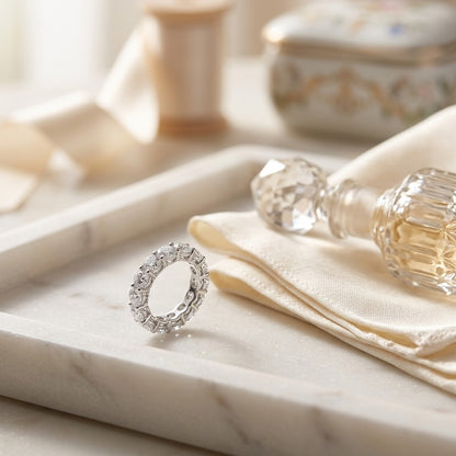 Diamond Ring in 14k White Gold (3/4 Ct. Tw.) — marble silk