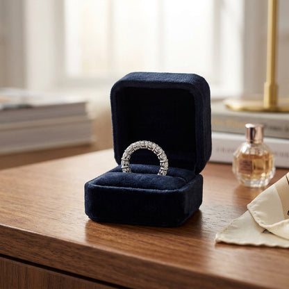 Diamond Ring in 14k White Gold (3/4 Ct. Tw.) — velvet box