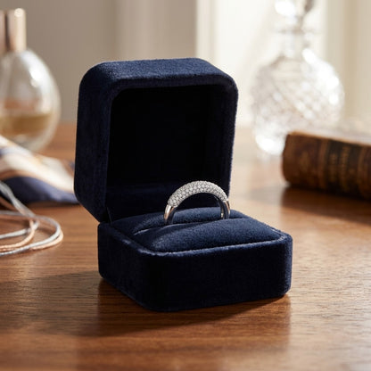Pave Diamond Band in 14k Gold 1/4 Ct. Tw. — velvet box