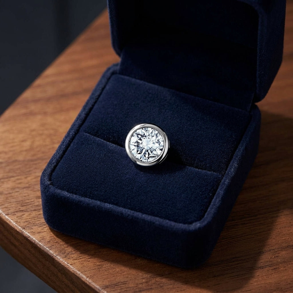 Diamond Bezel Stud Earrings (1/2 Ct. Tw.) — gift presentation