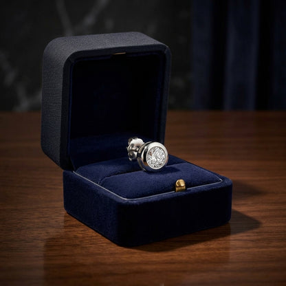 14k White Gold 5/8ct Tdw Diamond Round Stud Earrings (h-i, I1-i2) — gift presentation