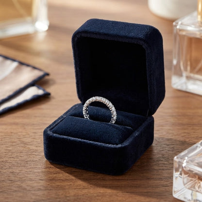 Diamond Eternity Band in 14k White Gold (3/4 Ct. Tw.) — velvet box