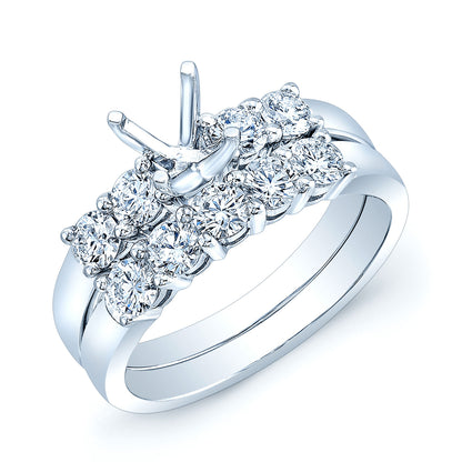 Diamond Wedding Set In 14k White Gold (1-7/8 Ct. Tw.)