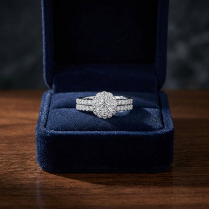 Diamond Pave Eng Ring In 14k White Gold — gift presentation