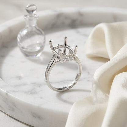 Rhodolite Garnet And Diamond Ring In 14k White Gold — atelier still life