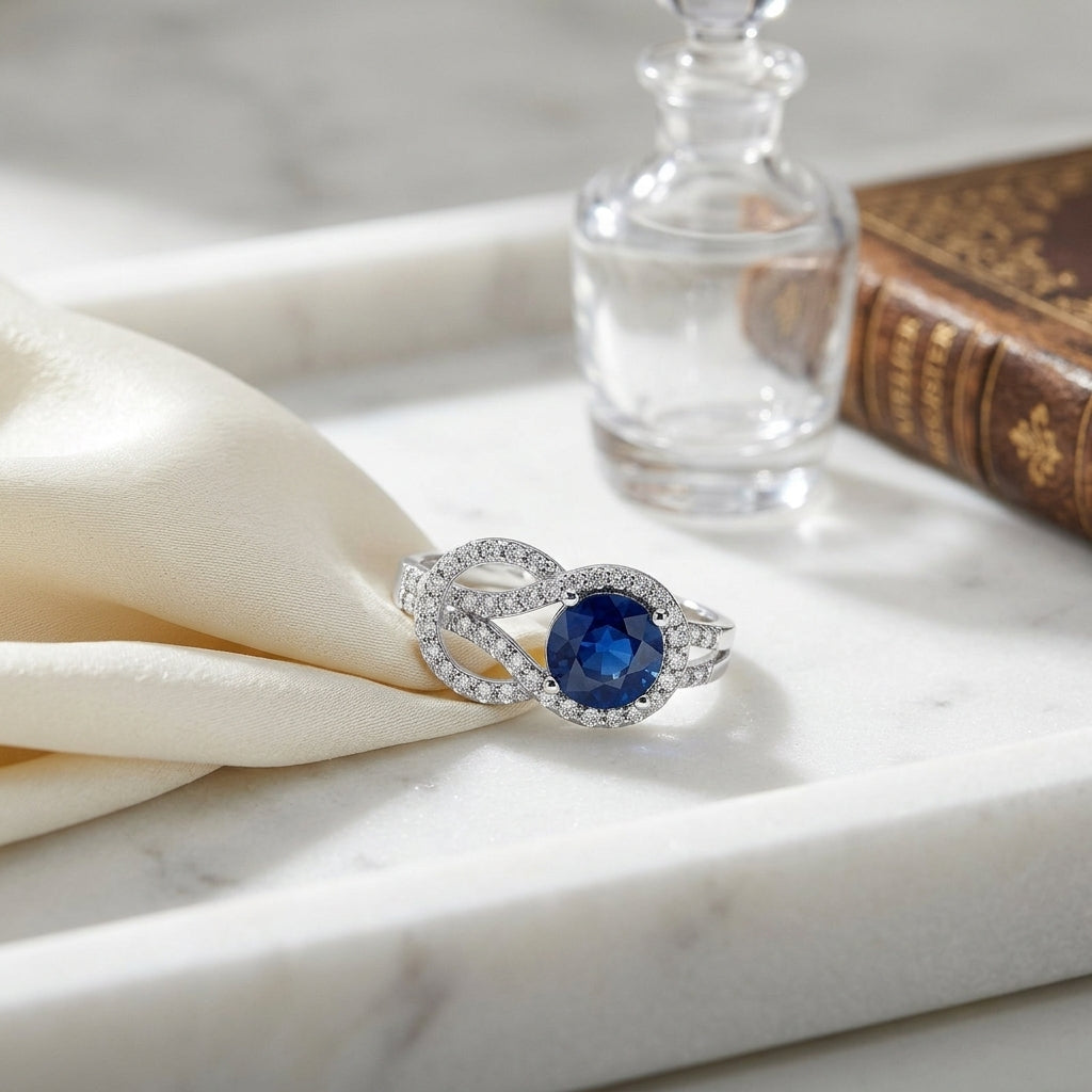 Diamond Belt Buckle Ring In 14k White Gold (1-1/3 Ct.tw.) — atelier still life