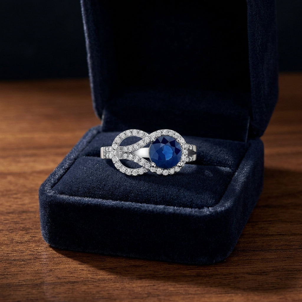 Diamond Belt Buckle Ring In 14k White Gold (1-1/3 Ct.tw.) — gift presentation