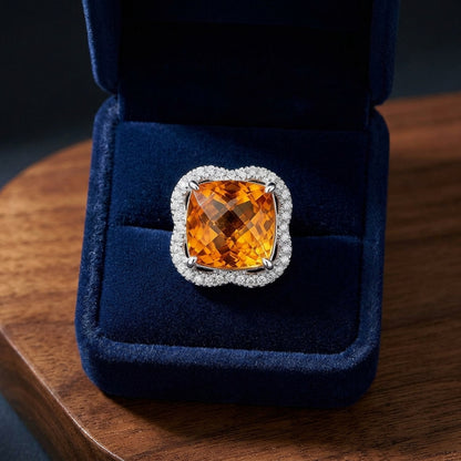 14kw Citrine Earrings — gift presentation