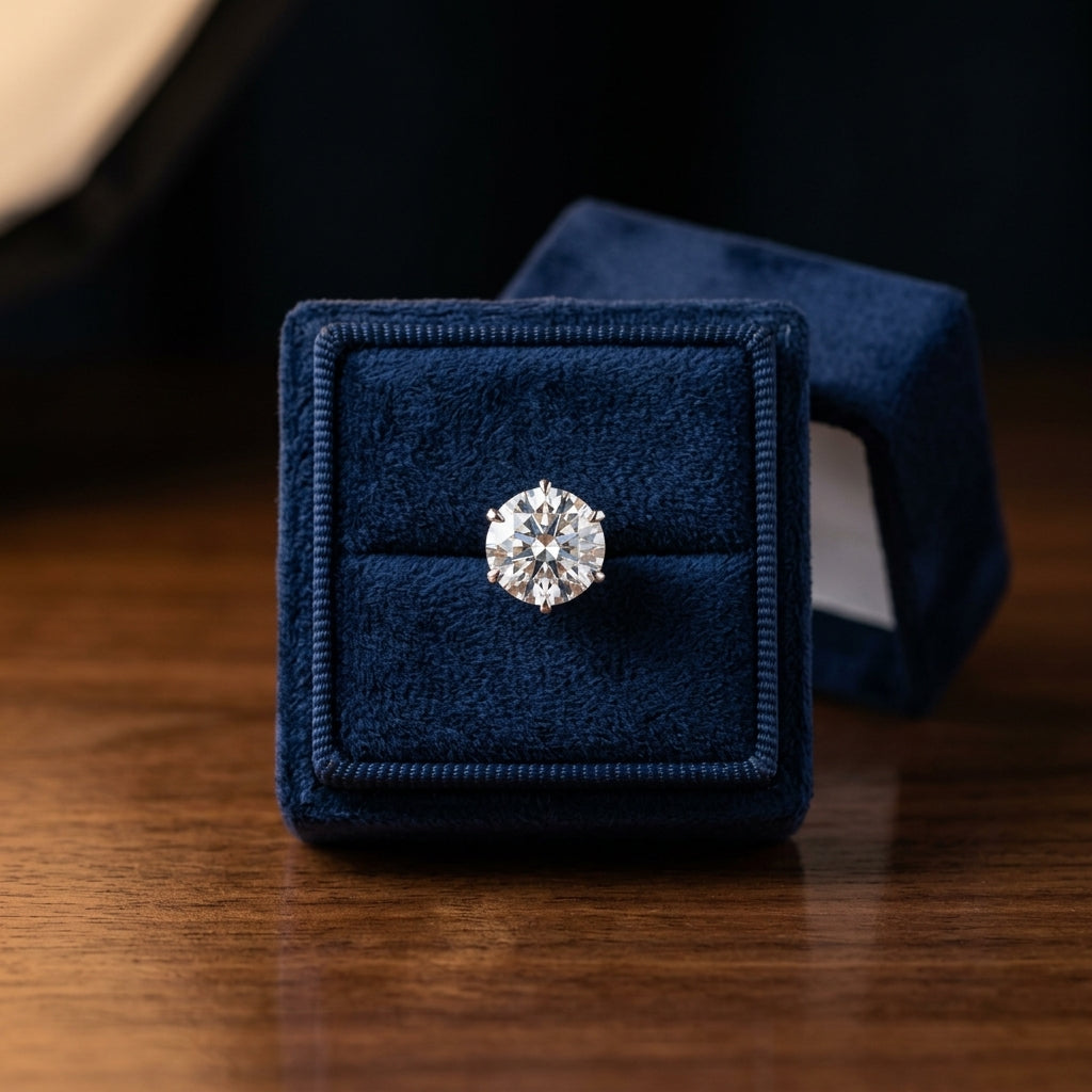 14k White Gold 3-prong Round Brilliant Diamond Stud Earrings (1 Ct. T.w., Si1-si2 Clarity, H-i Color) — gift presentation