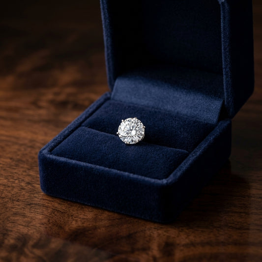 14k White Gold 3-prong Round Brilliant Diamond Stud Earrings (1 Ct. T.w., Si1-si2 Clarity, J-k Color) — gift presentation