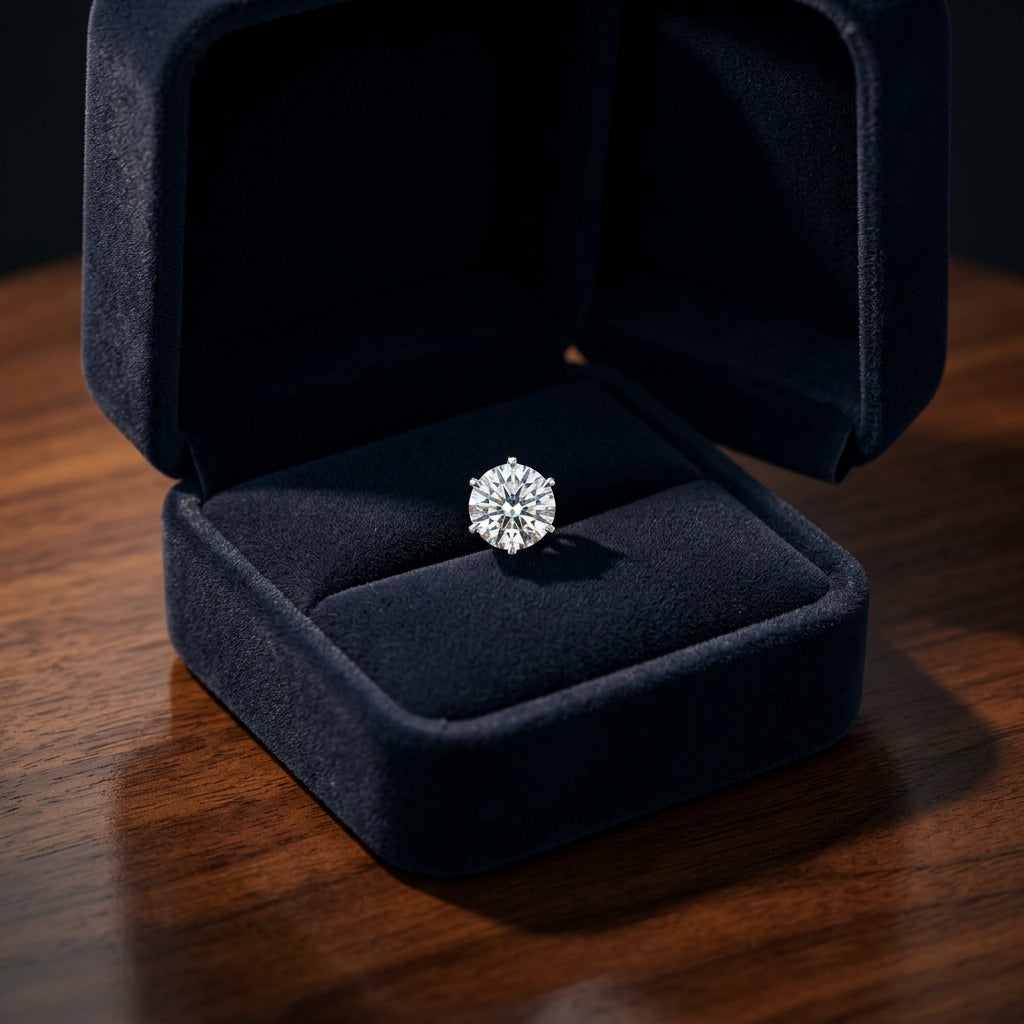 14k White Gold 3-prong Round Brilliant Diamond Stud Earrings (2.09 Ct. T.w., Si1-si2 Clarity, H-i Color) — gift presentation