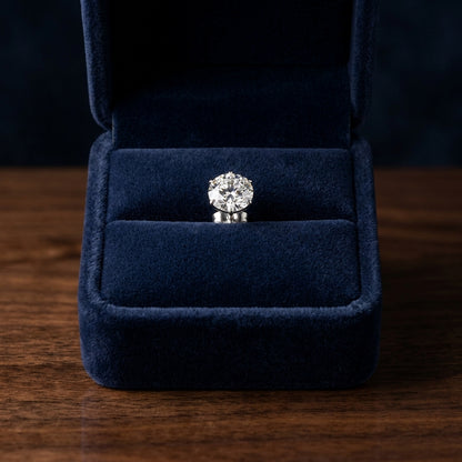 14k White Gold 3-prong Round Brilliant Diamond Stud Earrings (2.09 Ct. T.w., Vs1-vs2 Clarity, H-i Color) — gift presentation