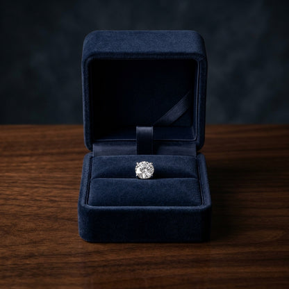 14k White Gold 4-prong Round Brilliant Diamond Stud Earrings (0.75 Ct. T.w., Vs1-vs2 Clarity, F-g Color) — gift presentation