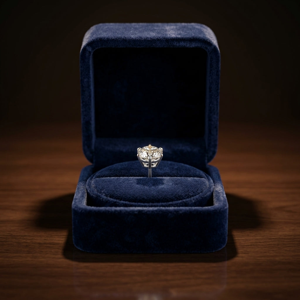 14k White Gold 4-prong Round Brilliant Diamond Stud Earrings (0.75 Ct. T.w., Si1-si2 Clarity, J-k Color) — gift presentation