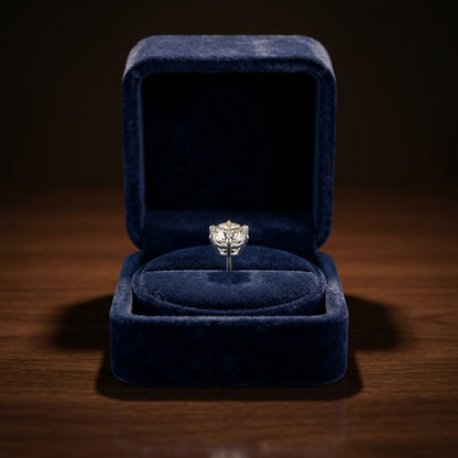 14k White Gold 4-prong Round Brilliant Diamond Stud Earrings (0.75 Ct. T.w., Si1-si2 Clarity, J-k Color) — gift presentation