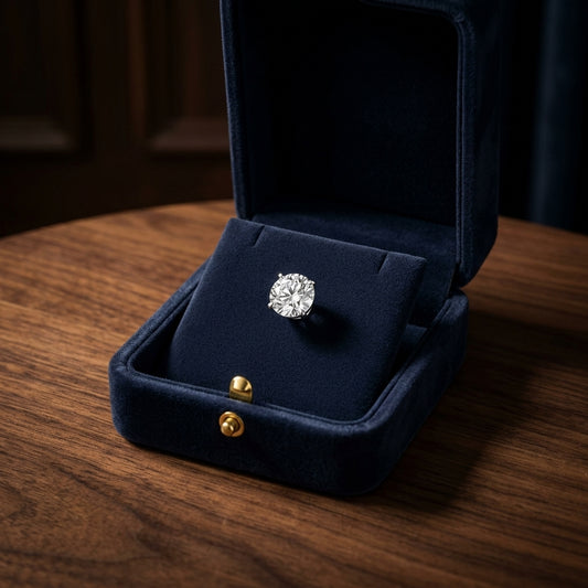 14k White Gold 4-prong Round Brilliant Diamond Stud Earrings (1 Ct. T.w., Si1-si2 Clarity, J-k Color) — gift presentation