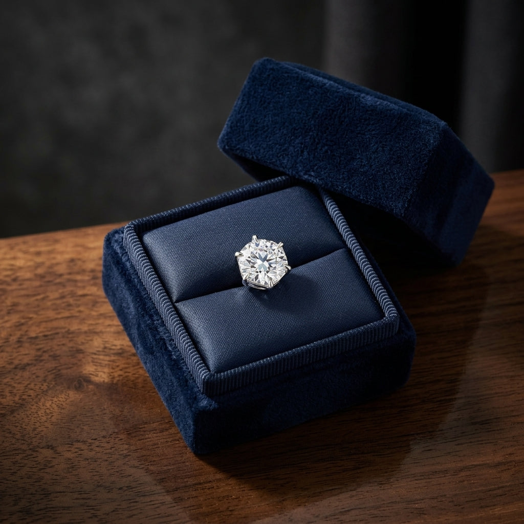 14k White Gold 6-prong Round Brilliant Diamond Stud Earrings (2.09 Ct. T.w., Vs1-vs2 Clarity, H-i Color) — gift presentation