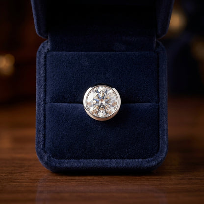 14k White Gold Bezel Set Round Brilliant Diamond Stud Earrings (0.75 Ct. T.w., Vs1-vs2 Clarity, H-i Color) — gift presentation