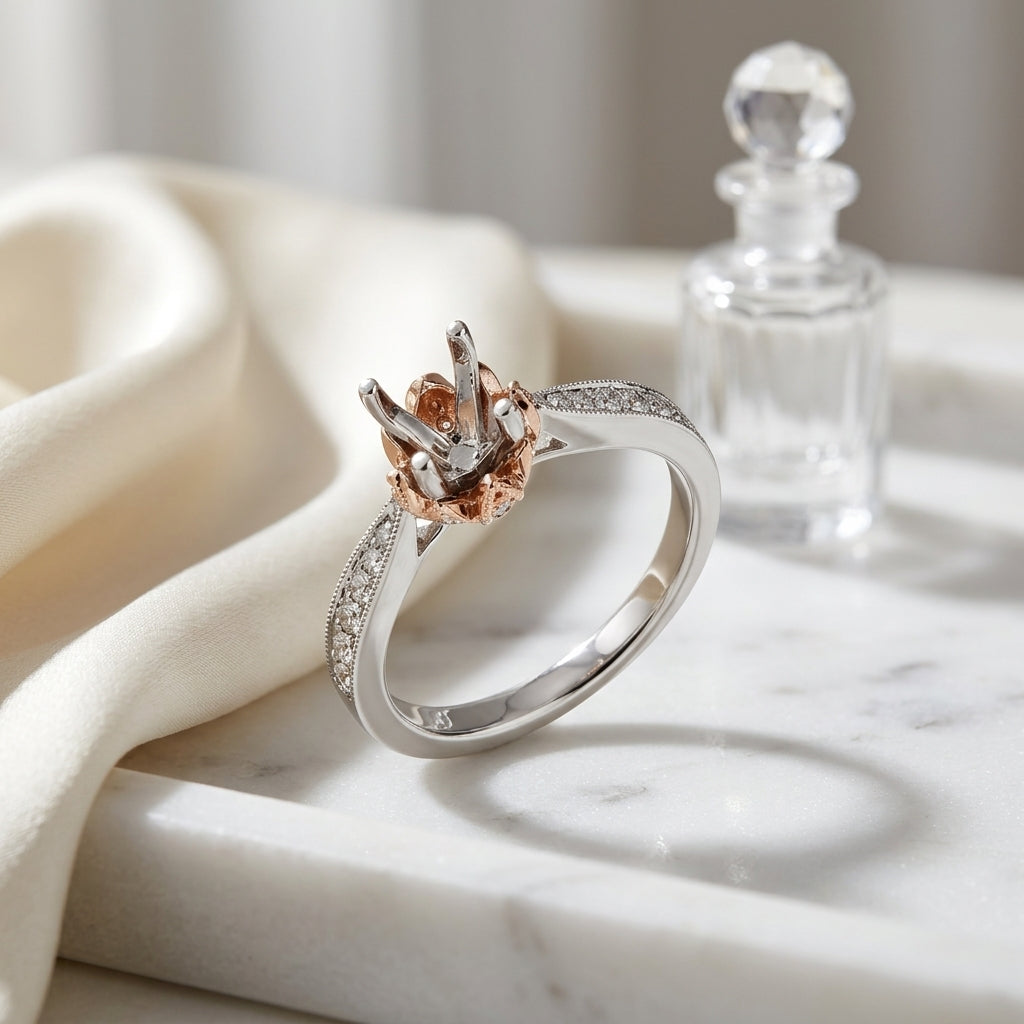 Diamond Wedding Set Ring In 14k  Yellow Gold (3/4 Ct.tw) — atelier still life