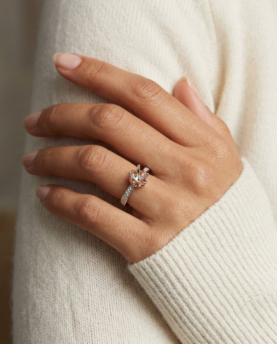 Diamond Wedding Set Ring In 14k  Yellow Gold (3/4 Ct.tw) — editorial close-up