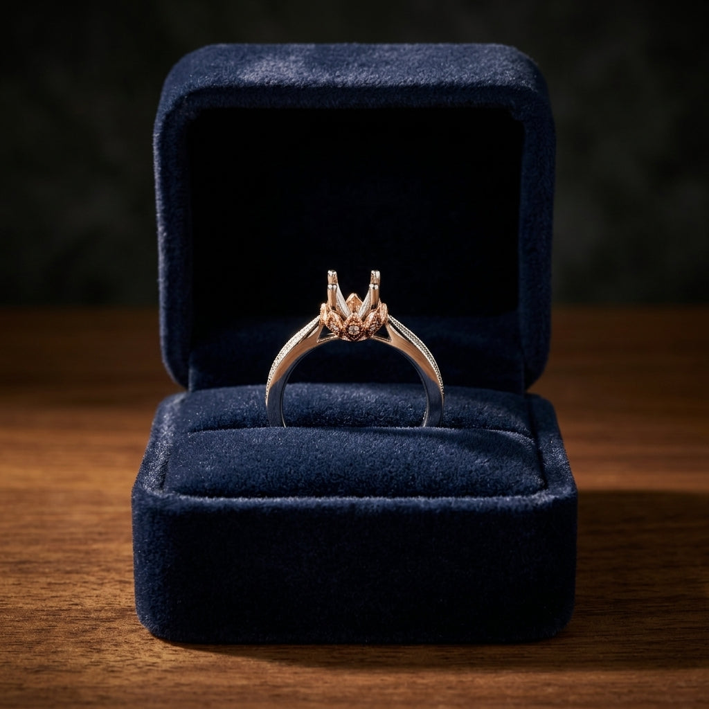 Diamond Wedding Set Ring In 14k  Yellow Gold (3/4 Ct.tw) — gift presentation