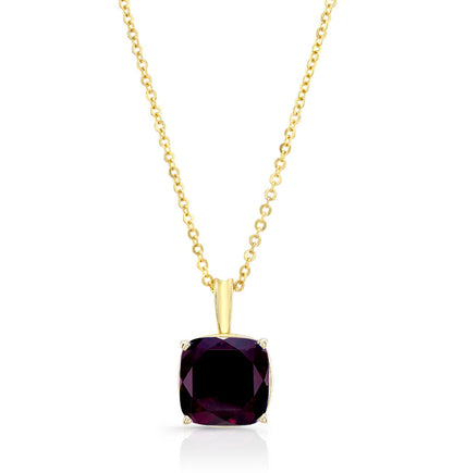 14ky Rhodolite Garnet Pendant