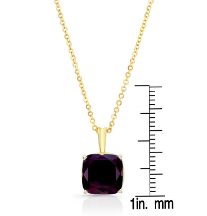 14ky Rhodolite Garnet Pendant