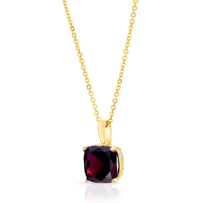 14ky Rhodolite Garnet Pendant