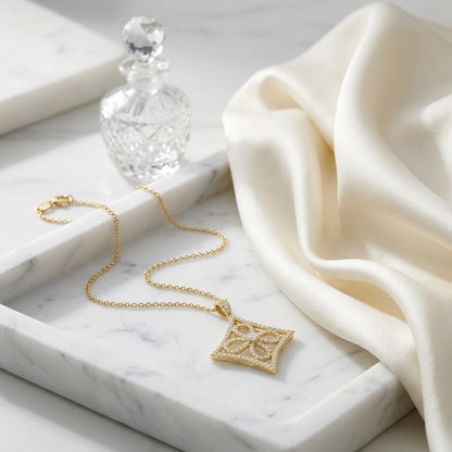 Diamond Pendant In 14k Yellow Gold (7/8 Ct. Tw.) — atelier still life