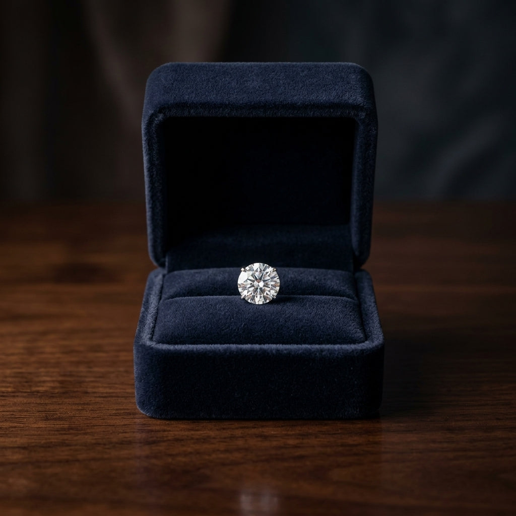 14k Yellow Gold 3-prong Round Brilliant Diamond Stud Earrings (0.75 Ct. T.w., Vs1-vs2 Clarity, F-g Color) — gift presentation