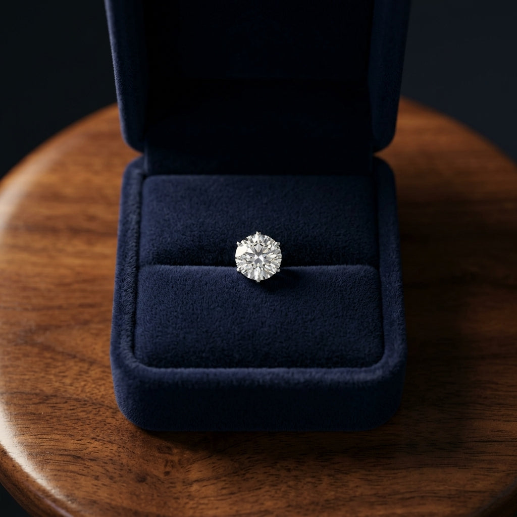 14k Yellow Gold 3-prong Round Brilliant Diamond Stud Earrings (0.75 Ct. T.w., Vs1-vs2 Clarity, H-i Color) — gift presentation