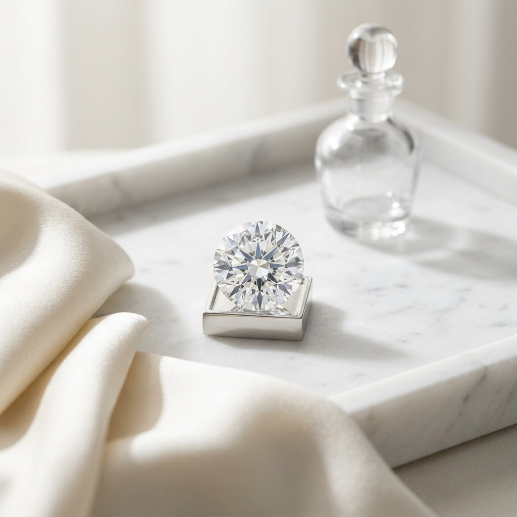14k Yellow Gold 3-prong Round Brilliant Diamond Stud Earrings (0.75 Ct. T.w., Si1-si2 Clarity, J-k Color) — atelier still life