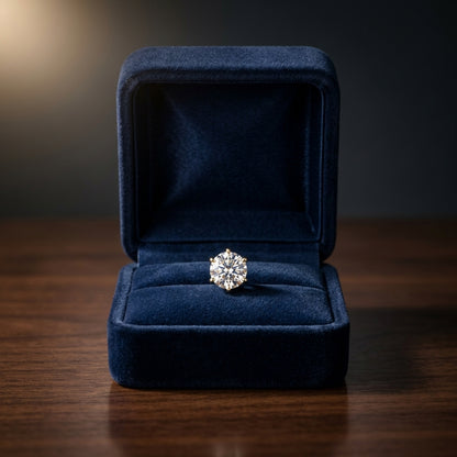 14k Yellow Gold 3-prong Round Brilliant Diamond Stud Earrings (1.06 Ct. T.w., Vs1-vs2 Clarity, H-i Color) — gift presentation