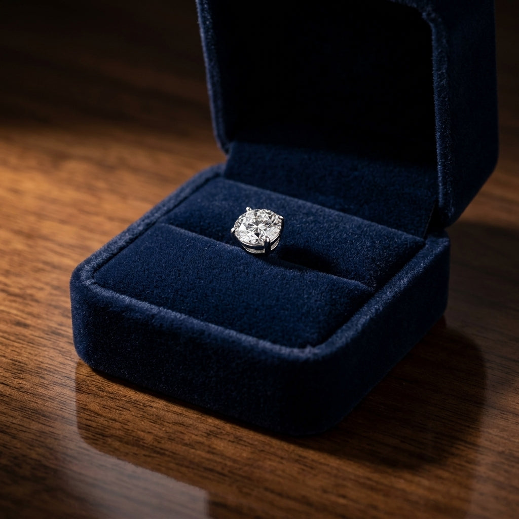 14k Yellow Gold 3-prong Round Brilliant Diamond Stud Earrings (1.47 Ct. T.w., Si1-si2 Clarity, H-i Color) — gift presentation